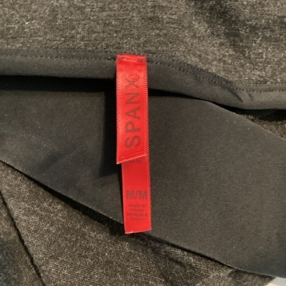 Spanx Ready to Wow Heathered Ponte Leggings Size M Charcoal Gray - Picture 6 of 7